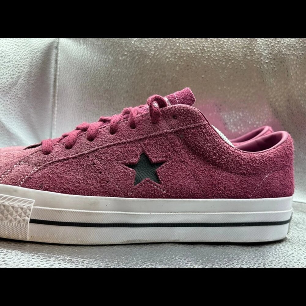 Size 11 Converse One Star Pro X Low Sneaker Mens Legendry Berry Suede Leather‎ - Picture 8 of 11